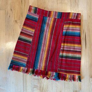 L&B Serape Mini Skirt